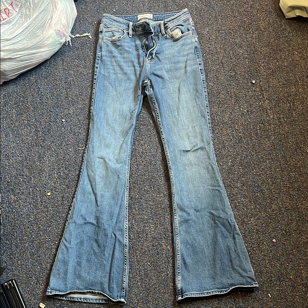 Abercrombie & fitch flare high rise jeans